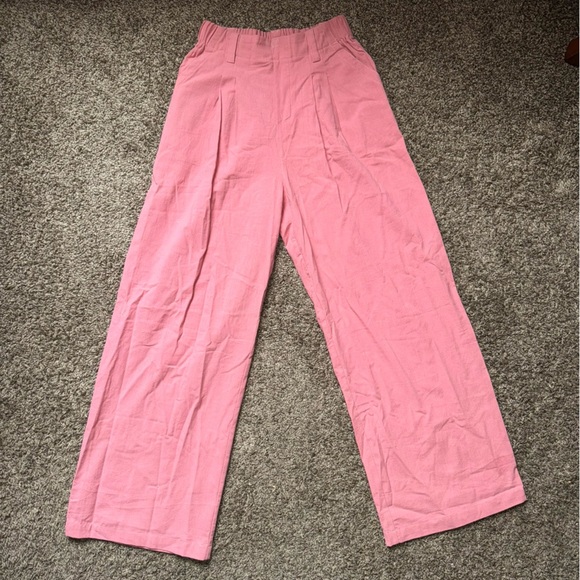 Women's Halara wide leg pink pants size XS - Picture 3 of 9